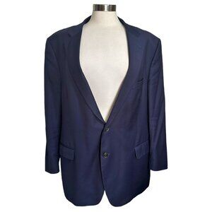Peter Millar 48T Navy Mens Blazer Jacket 100% Wool Two-Button Classic Fit